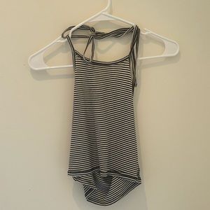 Striped halter top